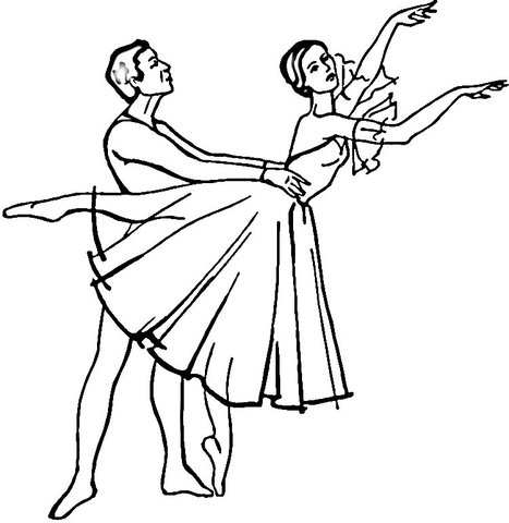 Giselle Ballet Coloring Page